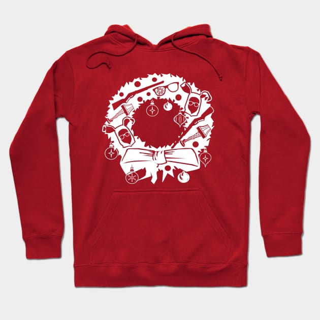 A Christmas Wreath Hoodie by PopCultureShirts